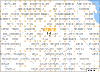 map of Périne