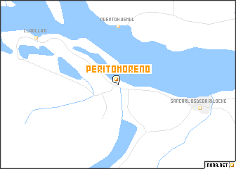 map of Perito Moreno