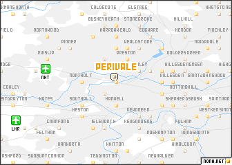 map of Perivale