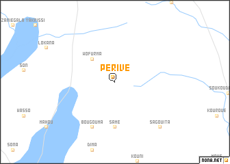 map of Périvé