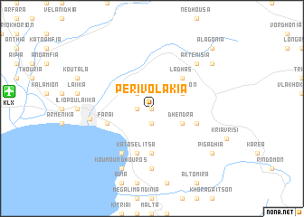 map of Perivolákia