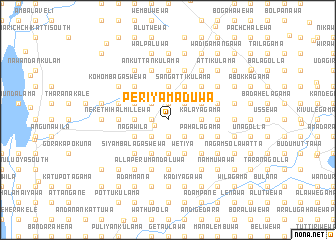 map of Periyamaduwa
