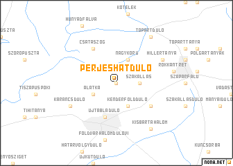 map of Perjéshátdůlő