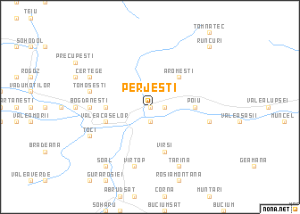 map of Perjeşti