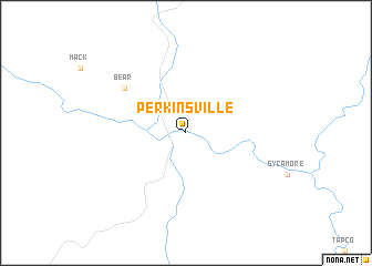 map of Perkinsville