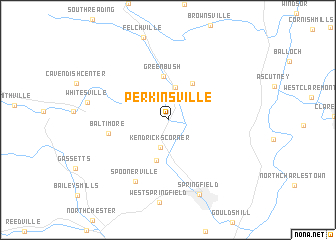 map of Perkinsville