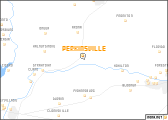 map of Perkinsville