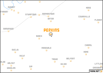 map of Perkins