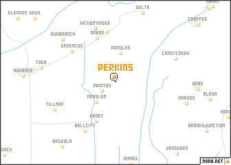 map of Perkins