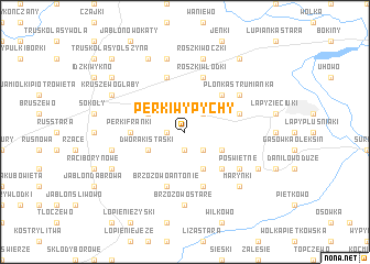 map of Perki Wypychy