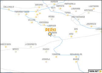 map of Perķi