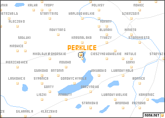 map of Perklice