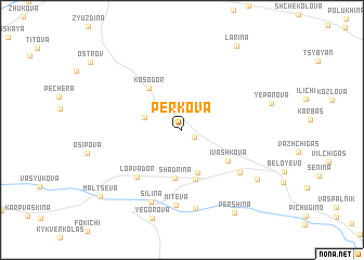 map of Perkova