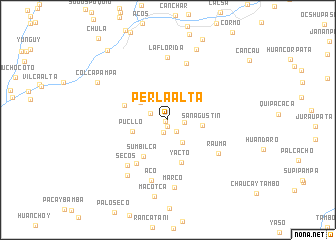 map of Perla Alta