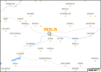 map of Pērlis