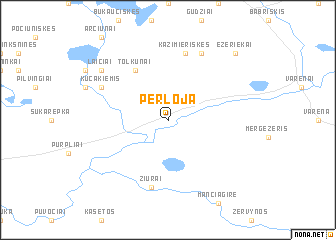 map of Perloja