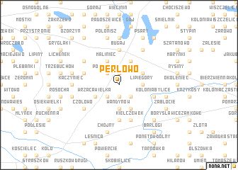 map of Perłowo