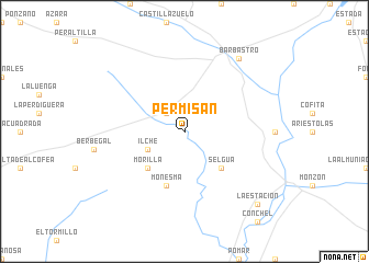 map of Permisán