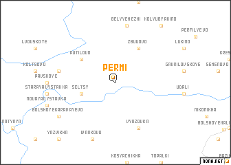 map of Permi