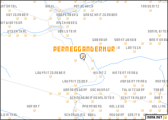 map of Pernegg an der Mur