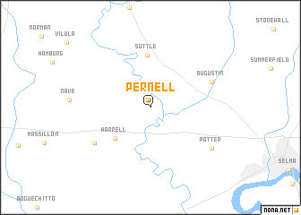 map of Pernell