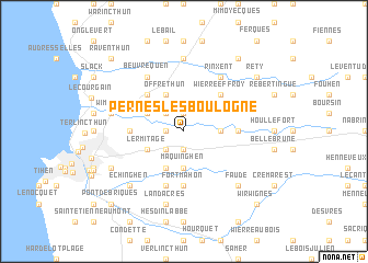 map of Pernes-lès-Boulogne