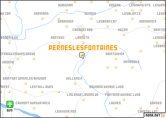 map of Pernes-les-Fontaines