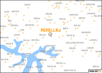 map of Perollaj