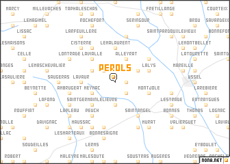 map of Pérols