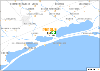 map of Pérols