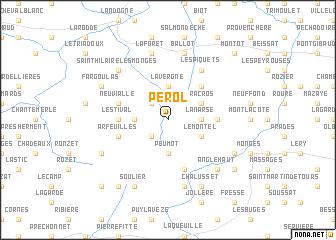 map of Pérol