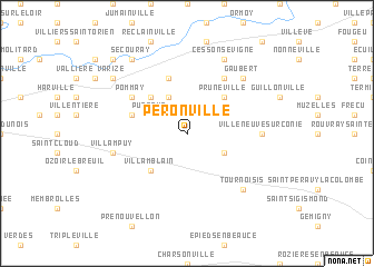 map of Péronville