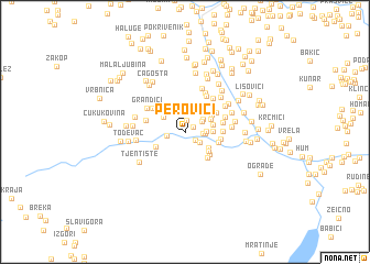 map of Perovići