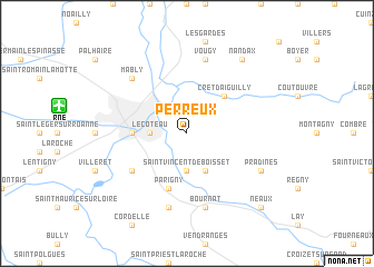 map of Perreux