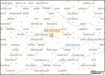 map of Perrier