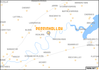 map of Perrin Hollow