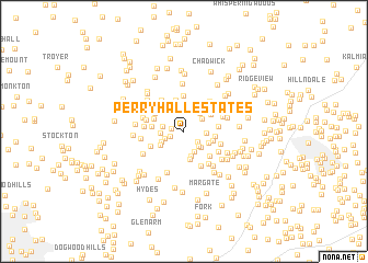 map of Perry Hall Estates