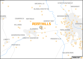 map of Perry Hills