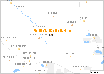 map of Perry Lake Heights