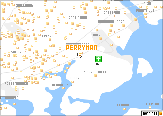 map of Perryman