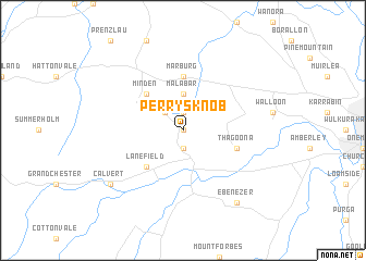 map of Perrys Knob