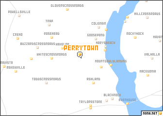 map of Perrytown