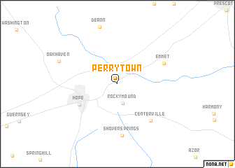 map of Perrytown