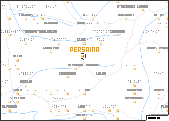 map of Pérsaina