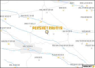 map of (( Pershe Travnya ))