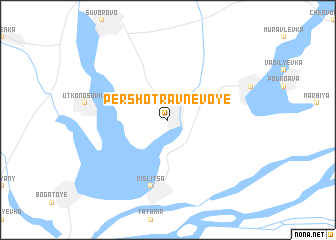 map of Pershotravnevoye