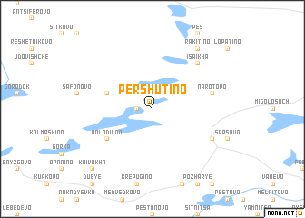 map of Pershutino