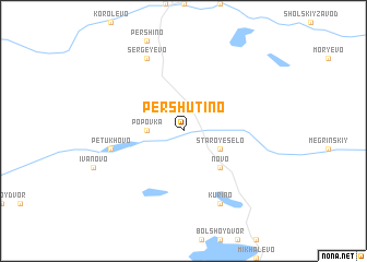 map of Pershutino