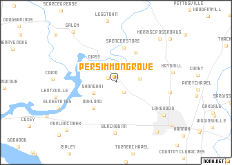 map of Persimmon Grove