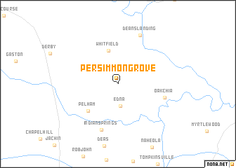 map of Persimmon Grove